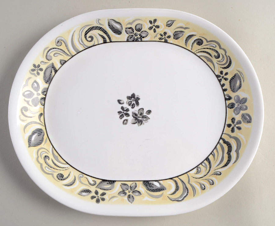 Charlotte 12" Oval Serving Platter by Corning Corelle-1