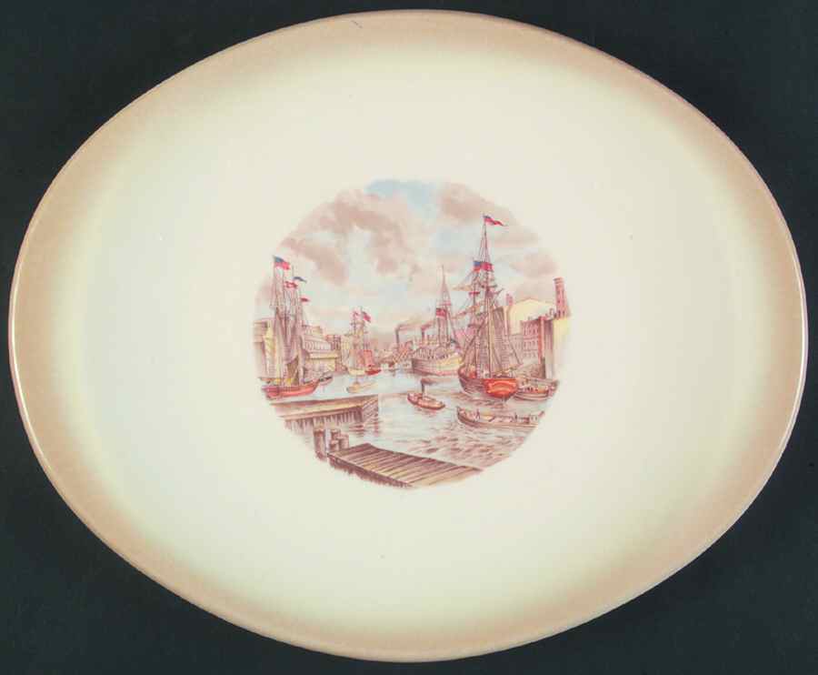 Mid American Heritage 11" Oval Serving Platter by Canonsburg-1