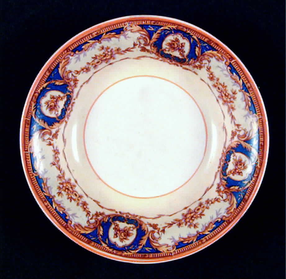 Erin Blue Fruit/Dessert (Sauce) Bowl by Crown Ducal-1