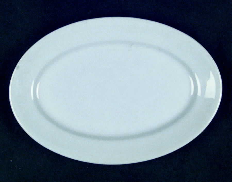 Blue 11" Oval Serving Platter by Caribe-1