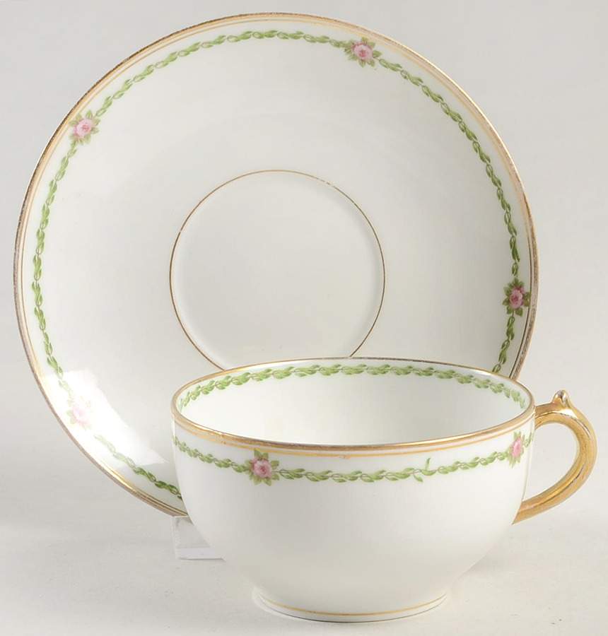 8480 Flat Cup & Saucer Set by Charles Field Haviland-1
