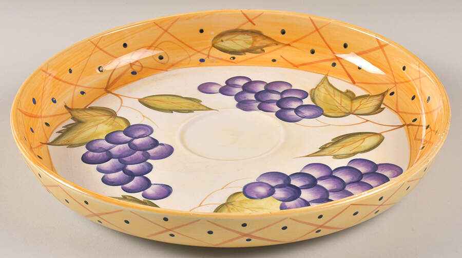 Les Fruits Chip Bowl/Plate for Chip & Dip Set by Cardinal Inc-1