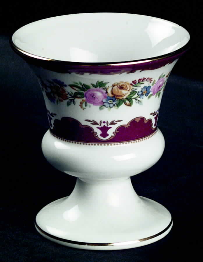 Lyric Tunis Maroon Posey Pot by Crown Staffordshire-1