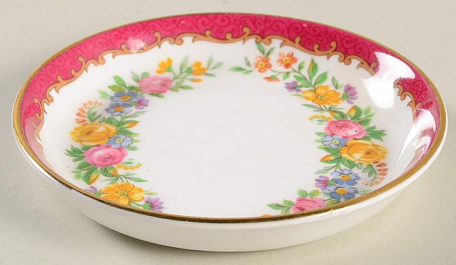 Lyric Tunis Maroon Coaster by Crown Staffordshire-1