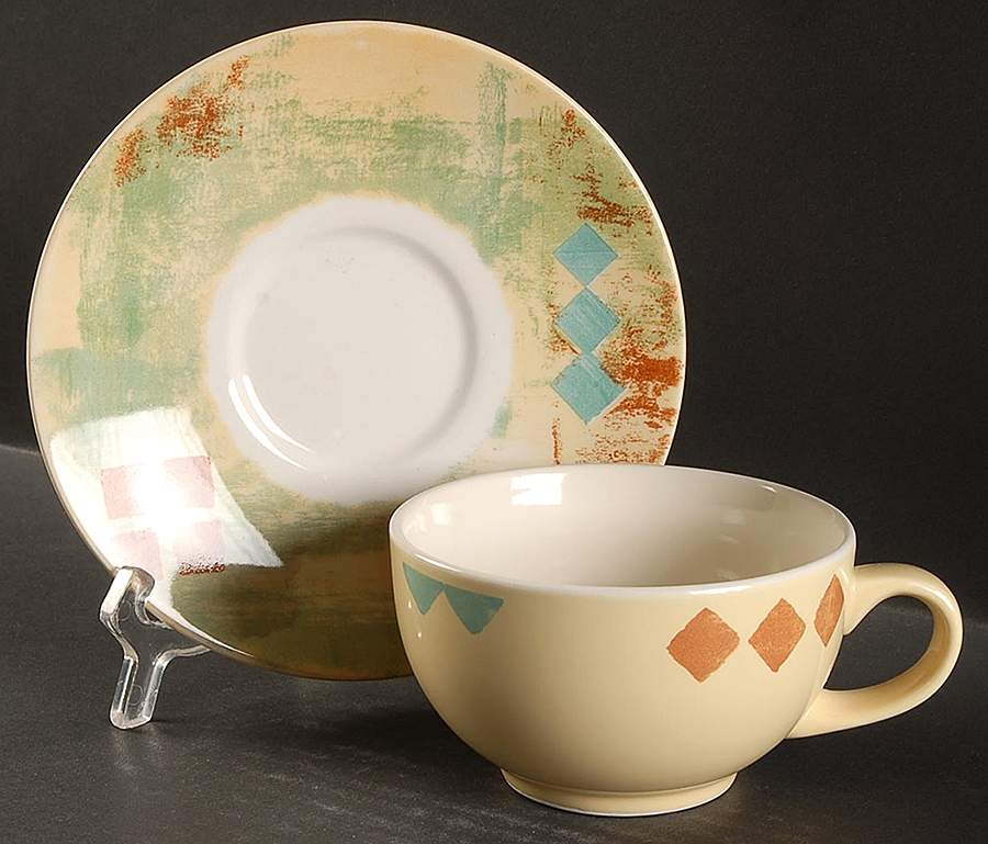 Marrakesh Flat Cup & Saucer Set by Churchill-1