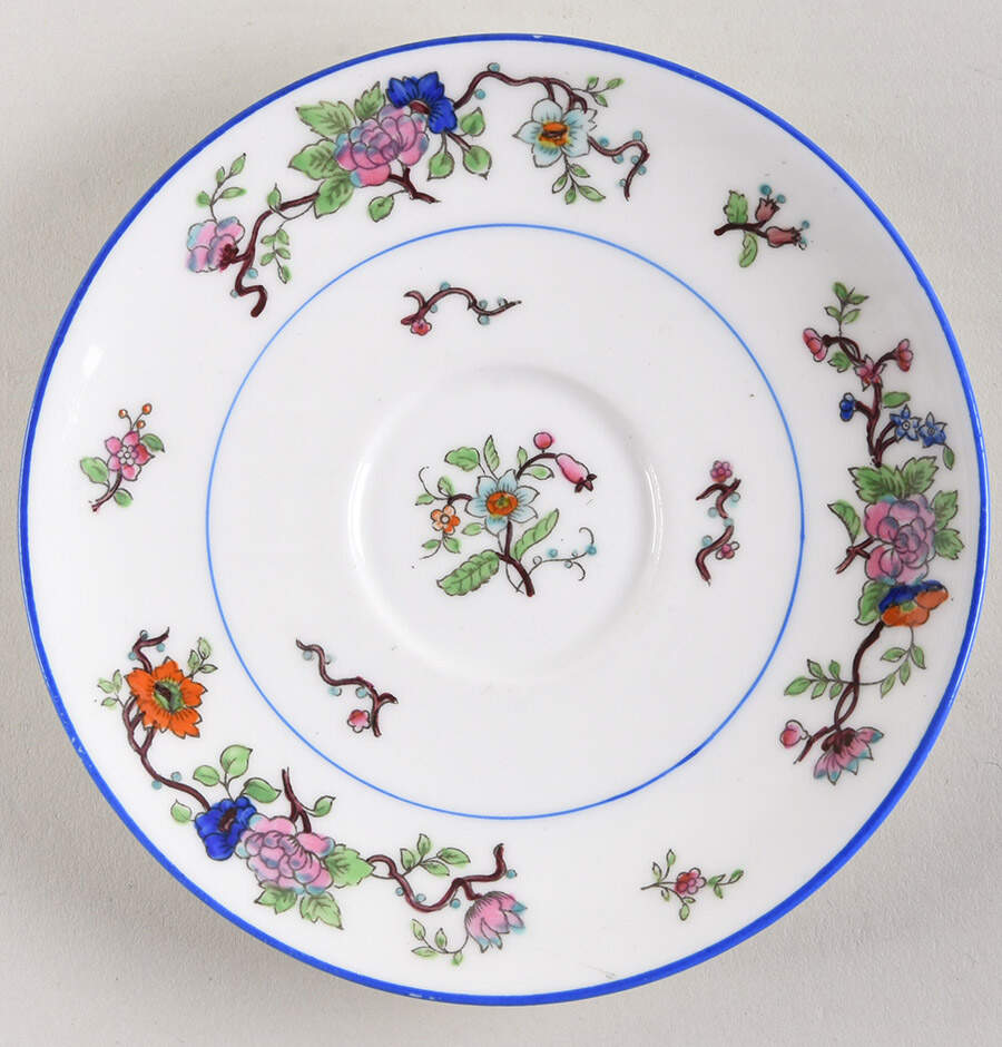 Corea (Blue Trim) Saucer by Coalport-1