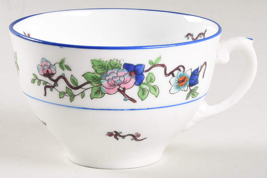 Corea (Blue Trim) Flat Cup by Coalport-1