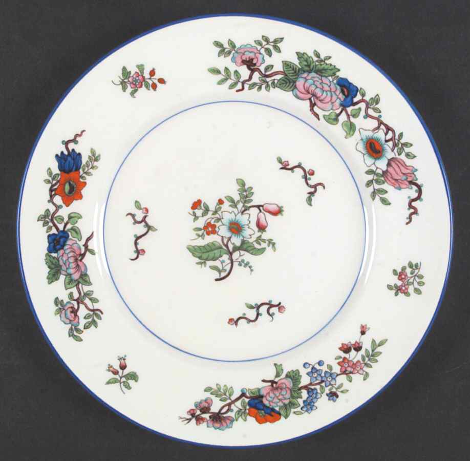Corea (Blue Trim) Luncheon Plate by Coalport-1