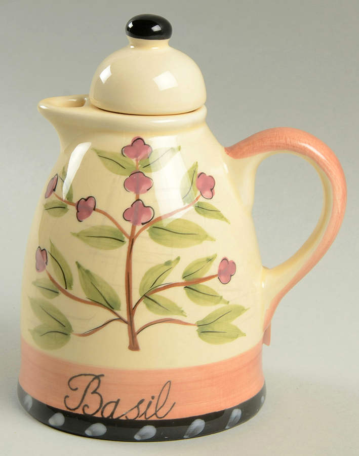 Culinary Herbs Oil Or Vinegar Cruet and Stopper by Certified International-1