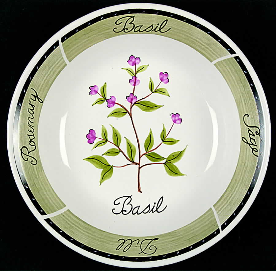 Culinary Herbs 8" Individual Pasta Bowl by Certified International-1