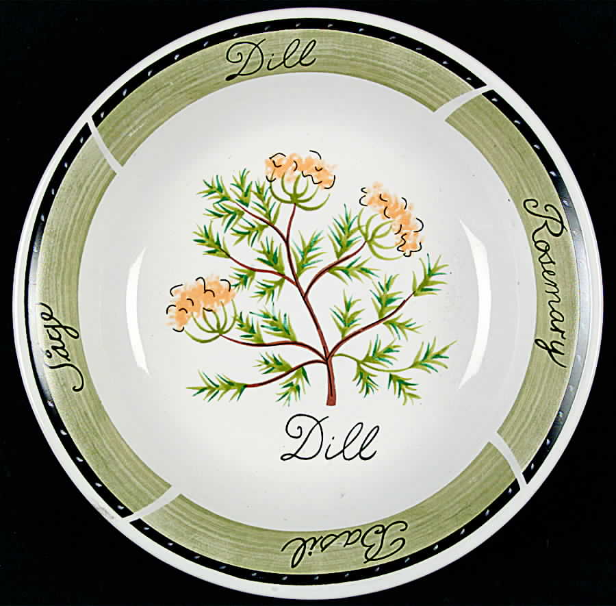 Culinary Herbs 8" Individual Pasta Bowl by Certified International-1