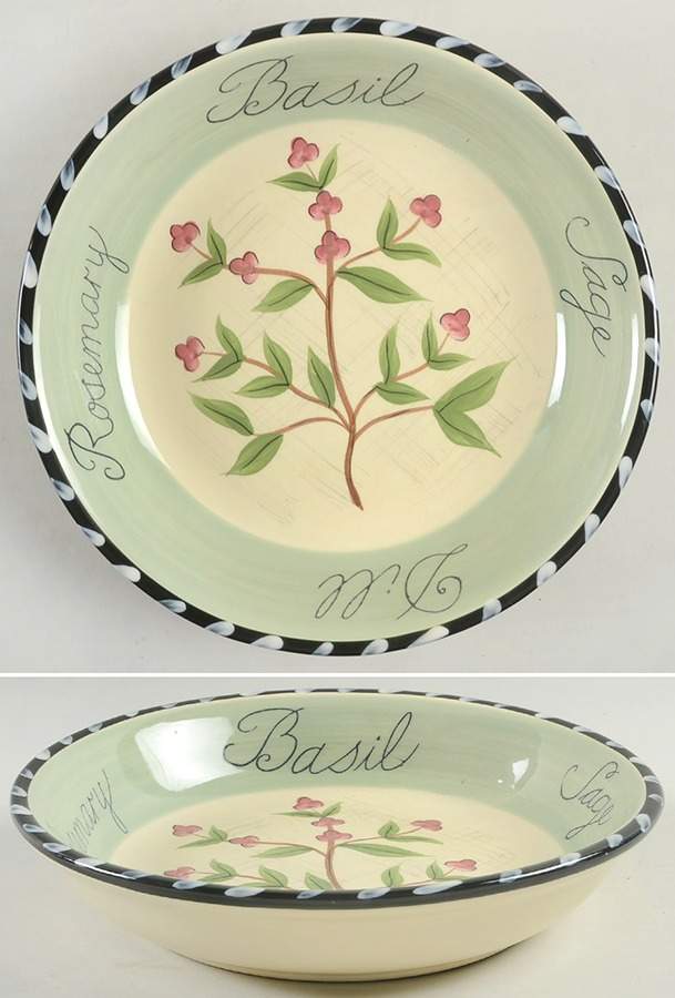 Culinary Herbs 9" Soup/Pasta Bowl by Certified International-1