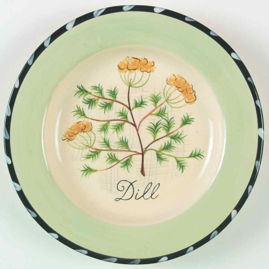 Culinary Herbs Salad Plate by Certified International-1