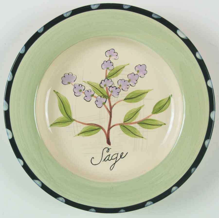 Culinary Herbs Salad Plate by Certified International-1