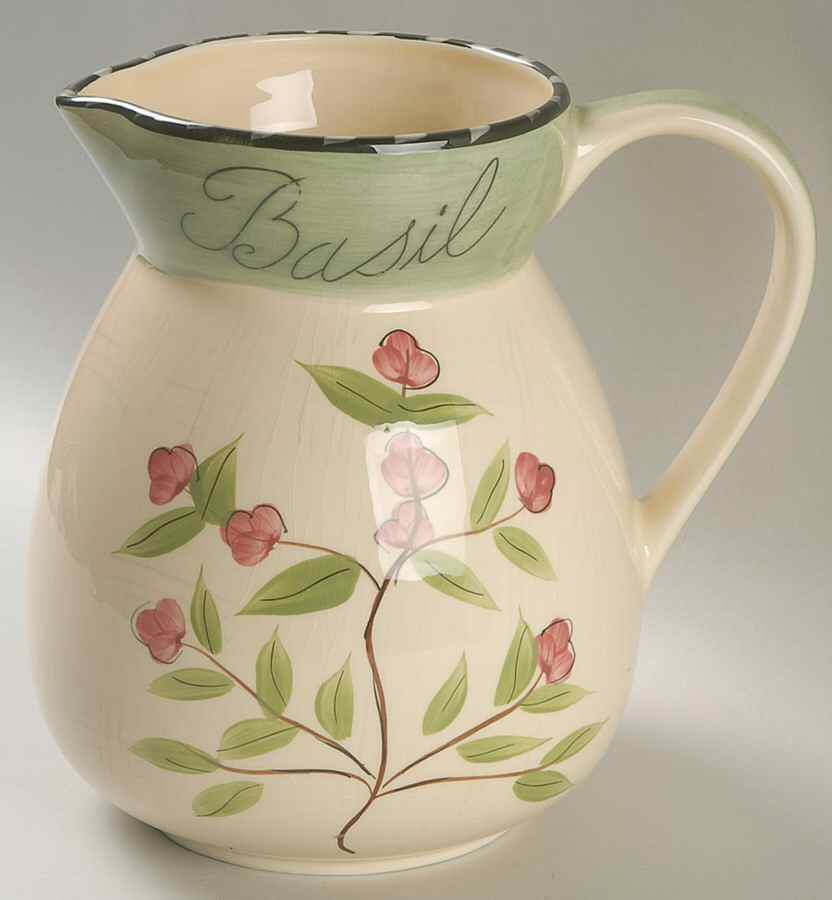 Culinary Herbs 64 Oz Pitcher by Certified International-1