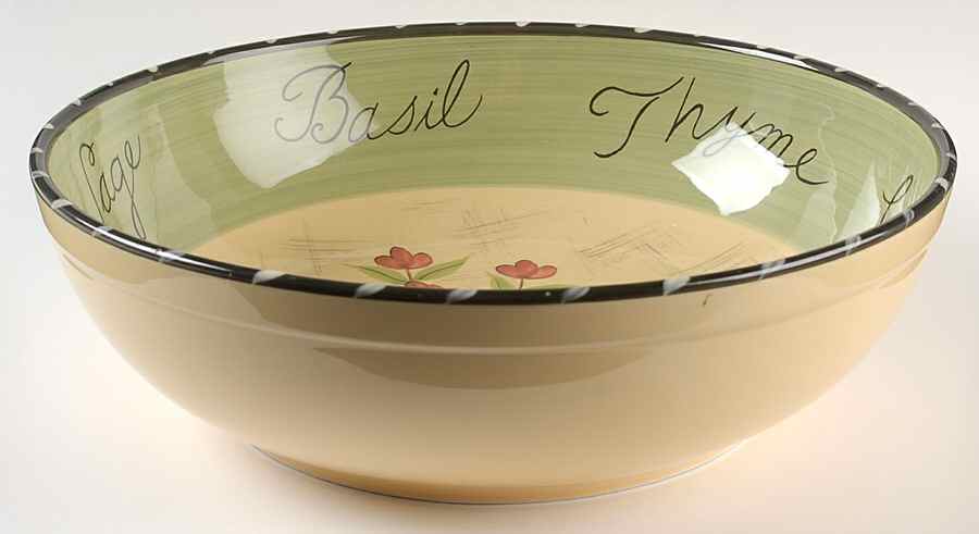 Culinary Herbs 13" Pasta Serving Bowl by Certified International-1