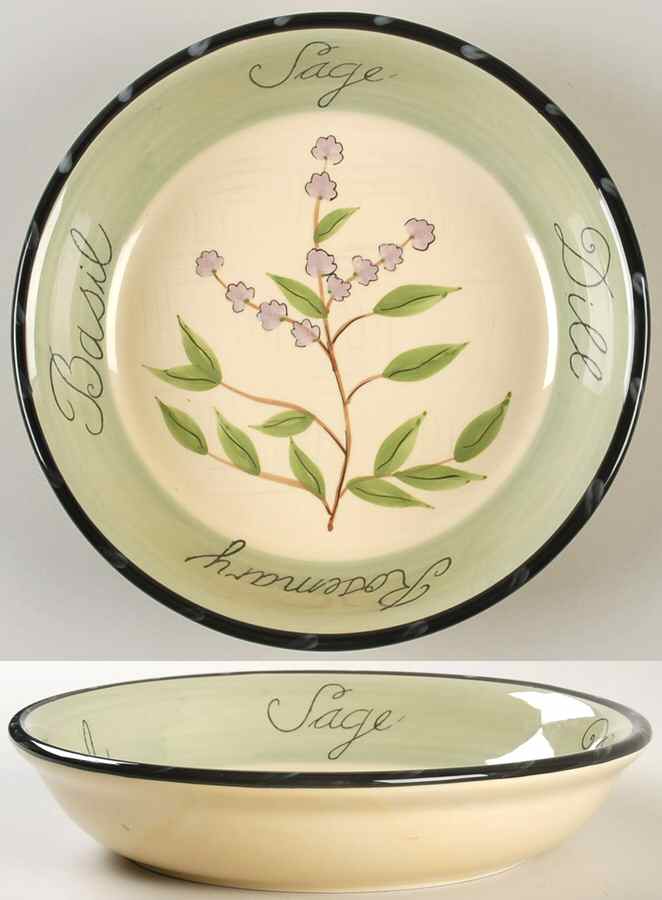 Culinary Herbs 9" Soup/Pasta Bowl by Certified International-1