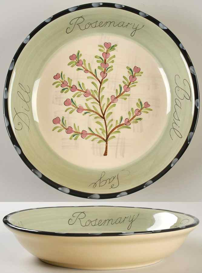 Culinary Herbs 9" Soup/Pasta Bowl by Certified International-1