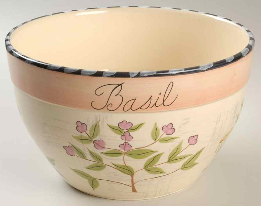 Culinary Herbs 9" Mixing Bowl by Certified International-1