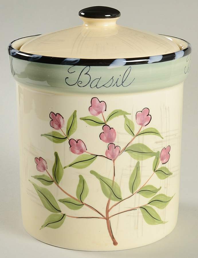 Culinary Herbs Medium Canister & Lid by Certified International-1