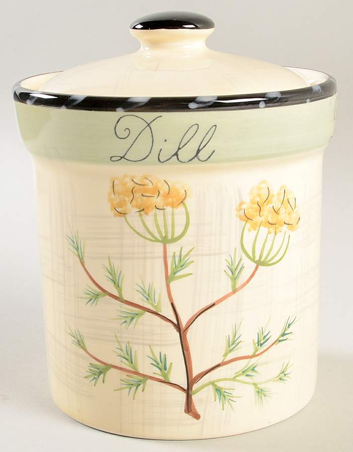 Culinary Herbs Small Canister & Lid by Certified International-1
