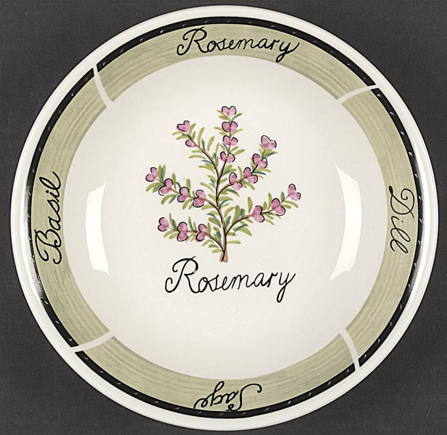 Culinary Herbs 8" Individual Pasta Bowl by Certified International-1