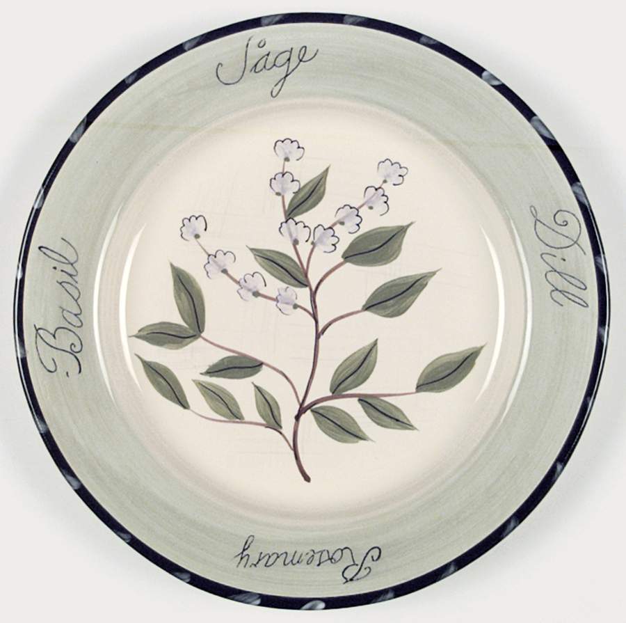 Culinary Herbs Dinner Plate by Certified International-1