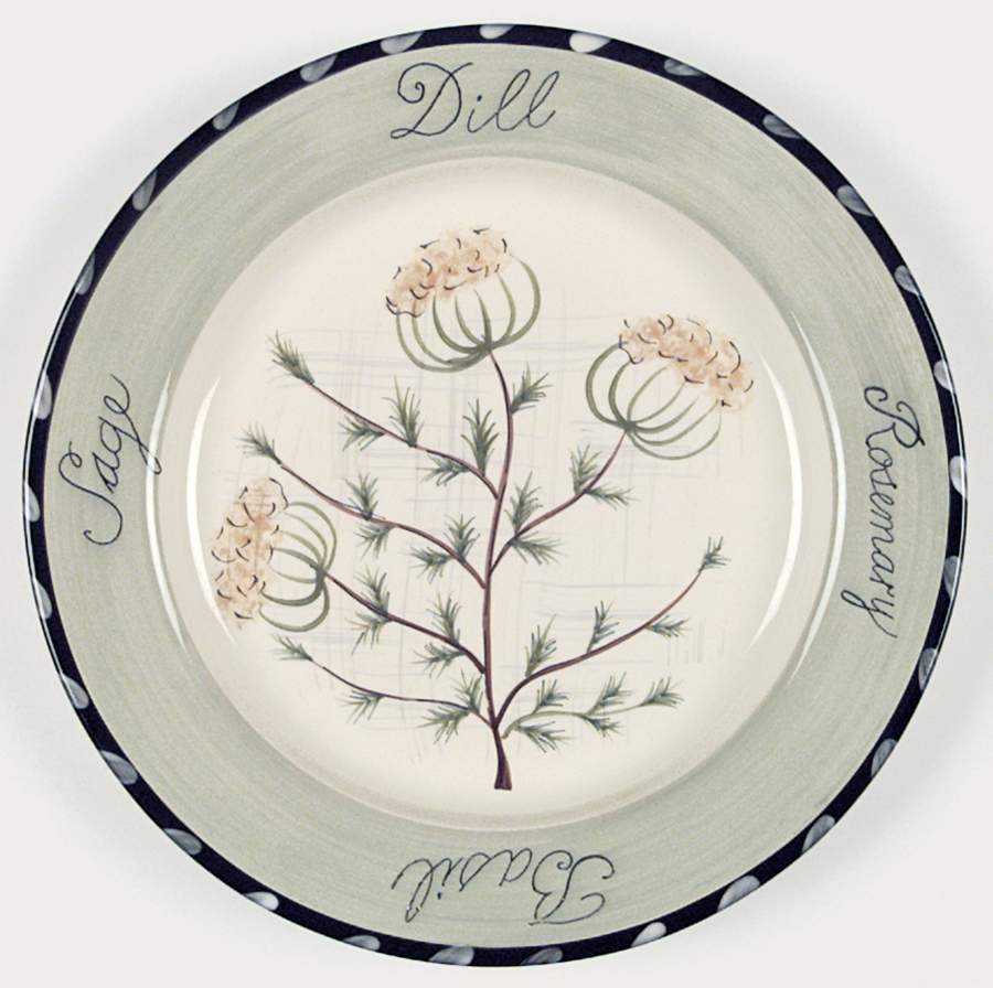 Culinary Herbs Dinner Plate by Certified International-1