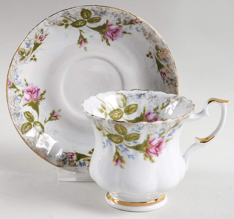 CHZ14 Footed Cup & Saucer Set by Chodziez-Poland-1