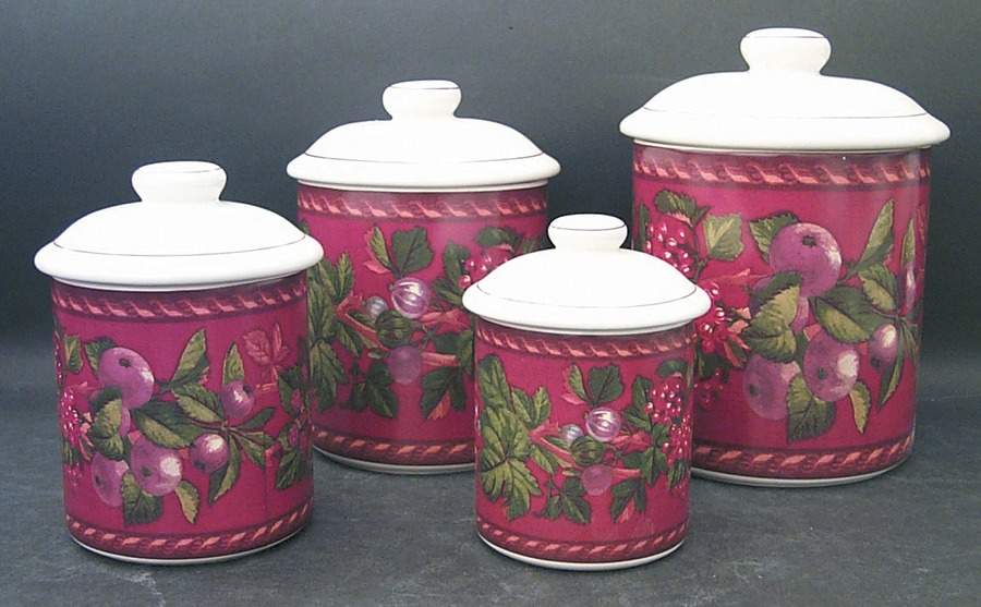 Fruit Garland (4 Piece) Canister Set (Box Set) by Certified International-1