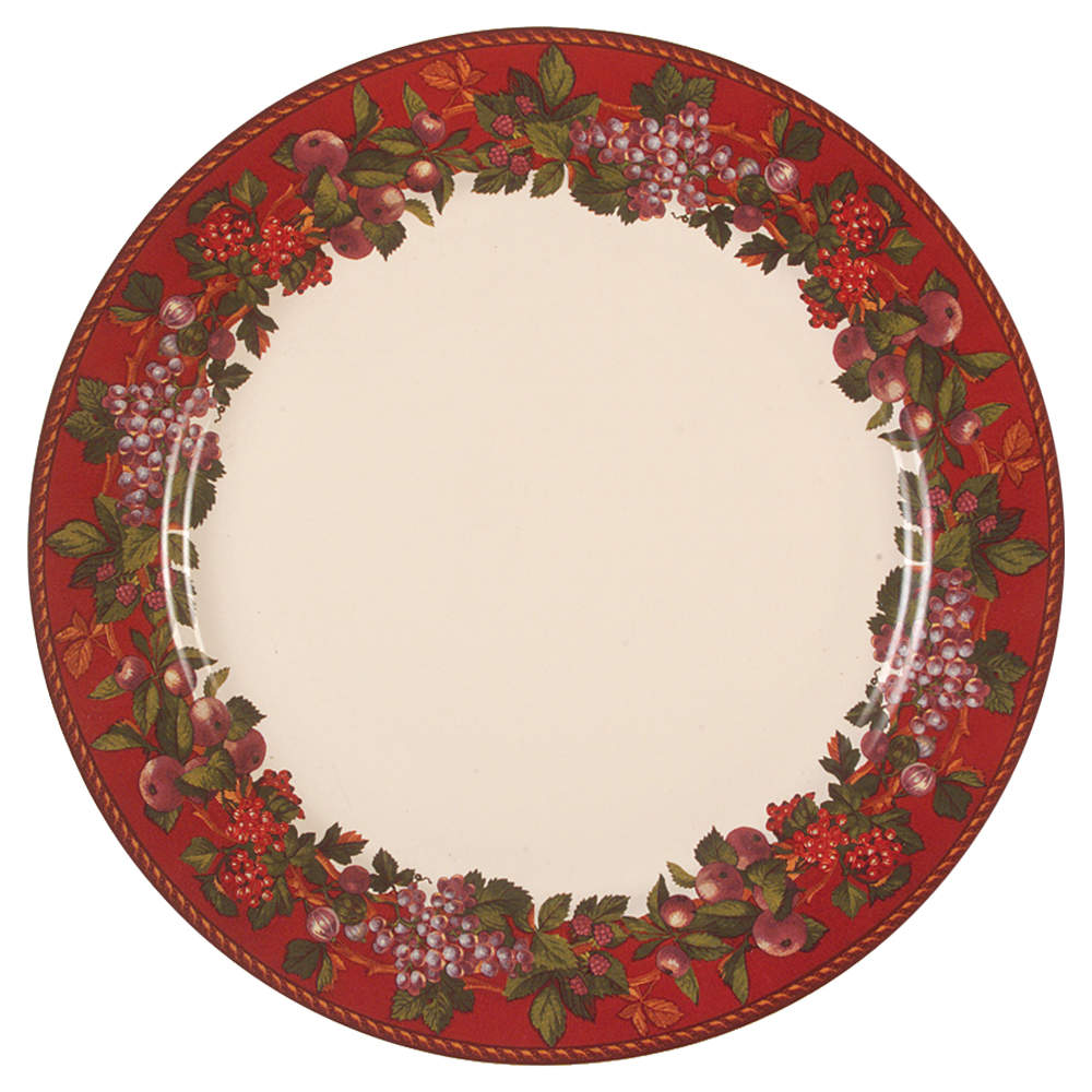 Fruit Garland 13" Chop Plate (Round Platter) by Certified International-1