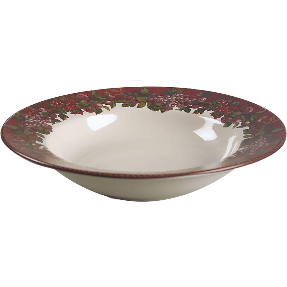 Fruit Garland Rim Soup Bowl by Certified International-1