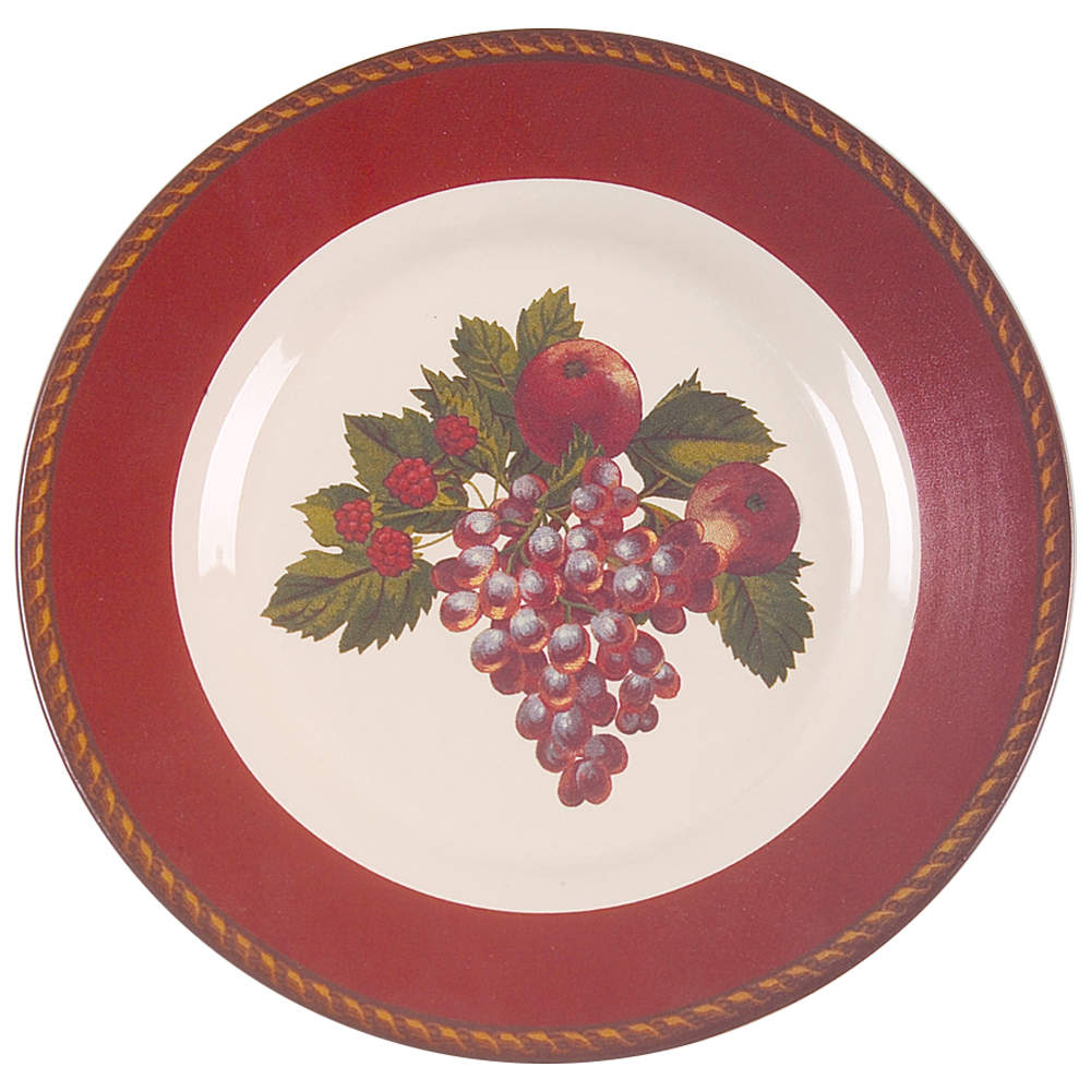 Fruit Garland Salad/Dessert Plate by Certified International-1