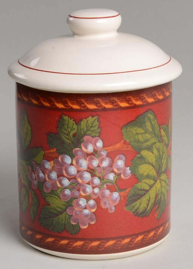 Fruit Garland Small Canister & Lid by Certified International-1