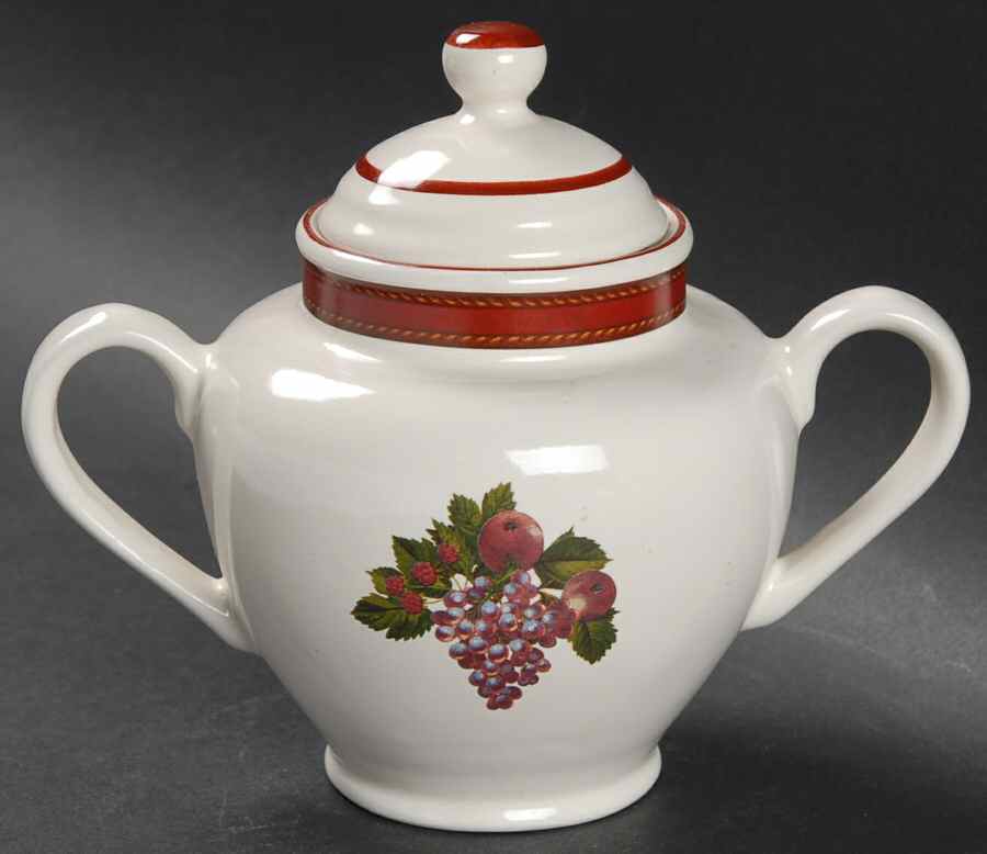 Fruit Garland Sugar Bowl & Lid by Certified International-1