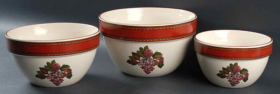 Fruit Garland (3 Piece) Mixing Bowl Set by Certified International-1