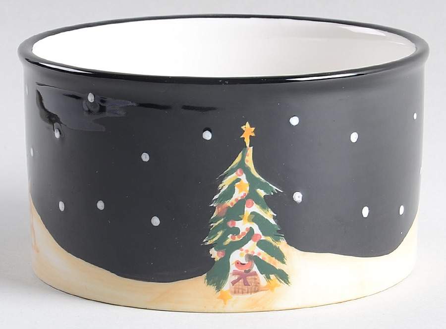 Midnight Tree Dip Bowl (for Dip and Spreader) by Certified International-1