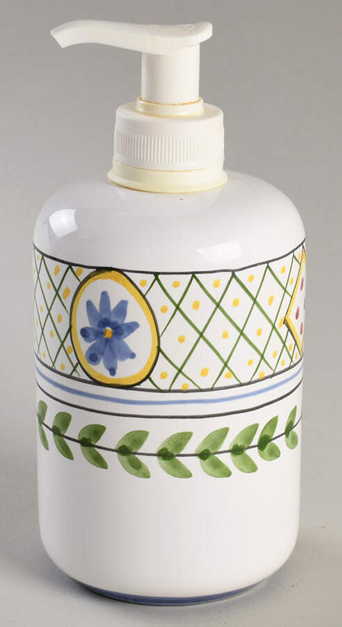 Blue Lattice Lotion Dispenser by Casafina-1
