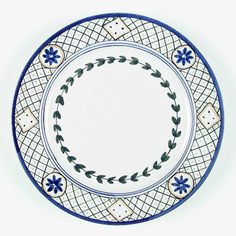 Blue Lattice Dinner Plate by Casafina-1