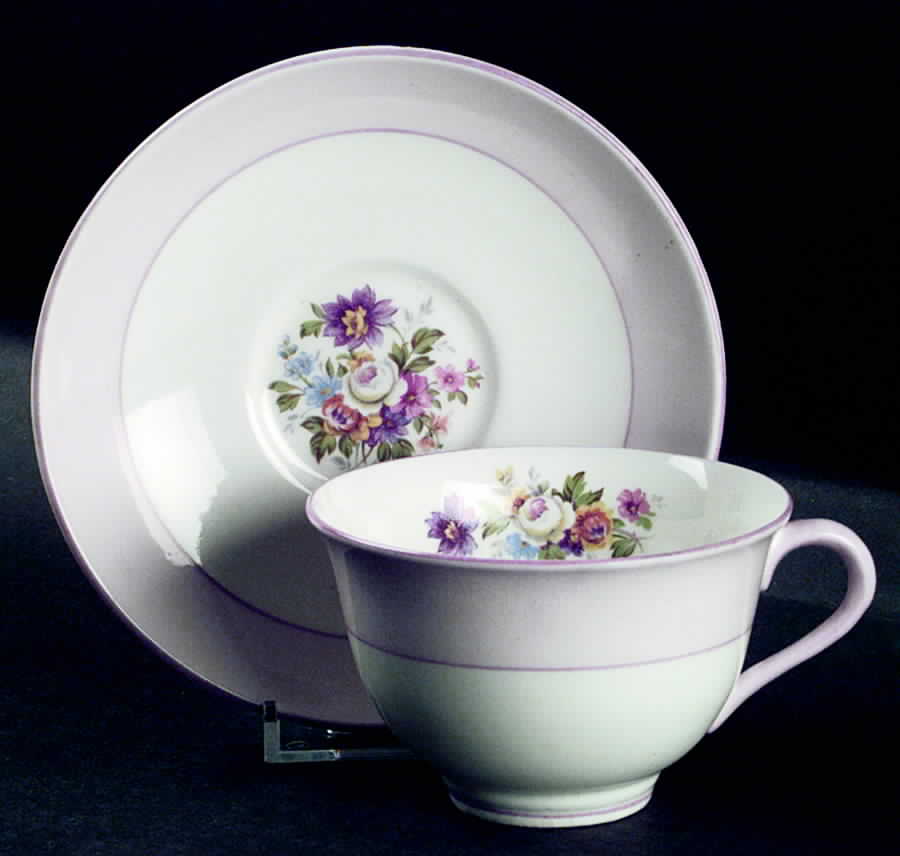 6301 Flat Cup & Saucer Set by Colclough-1
