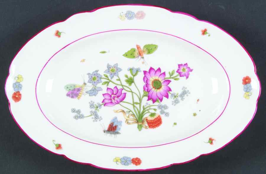 Meissen (Inner Red Line) Relish by Charles Field Haviland-1