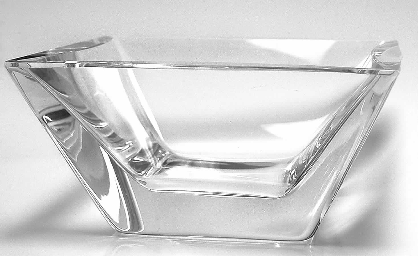 Plaza 8" Square Bowl by Kosta-Boda-1