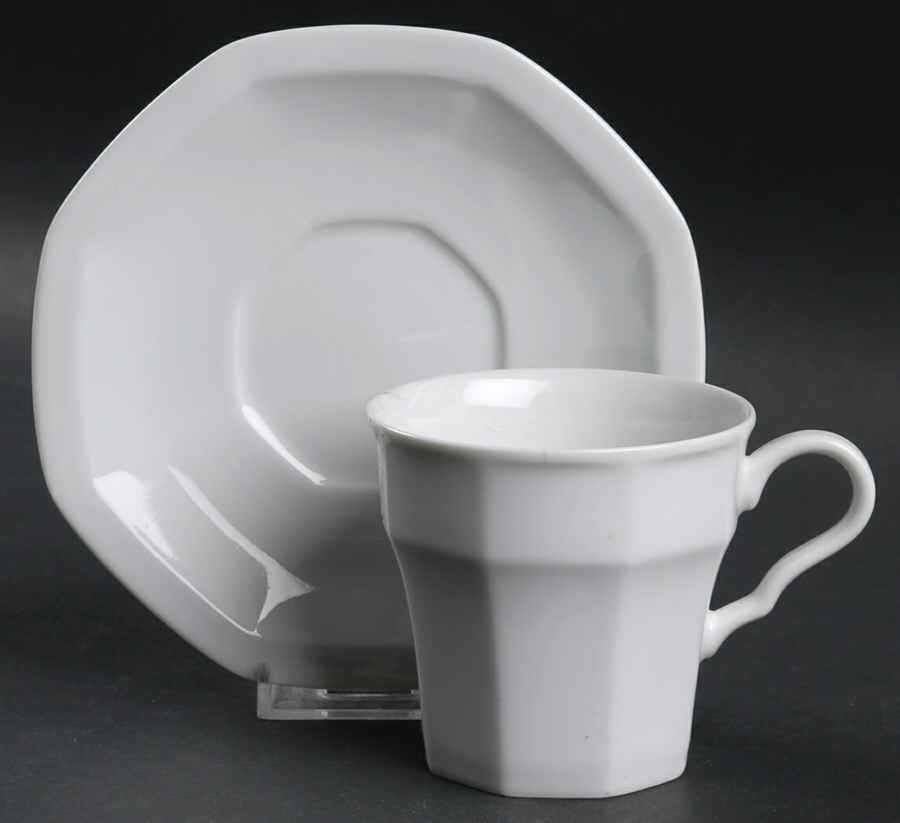 Maison Blanche Flat Cup & Saucer Set by Christopher Stuart-1