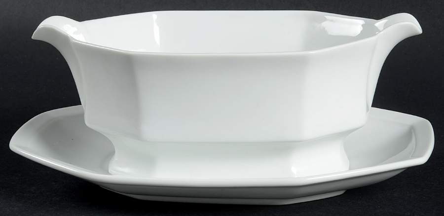 Maison Blanche Gravy Boat & Underplate by Christopher Stuart-1