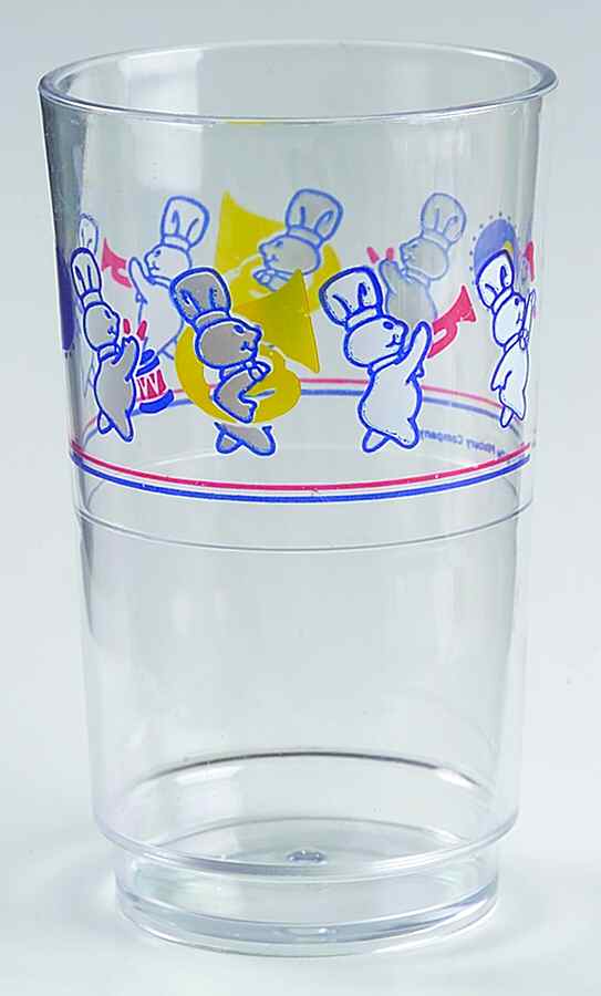 Pillsbury Doughboy (Corelle) 8 Oz Acrylic Juice by Corning Corelle-1