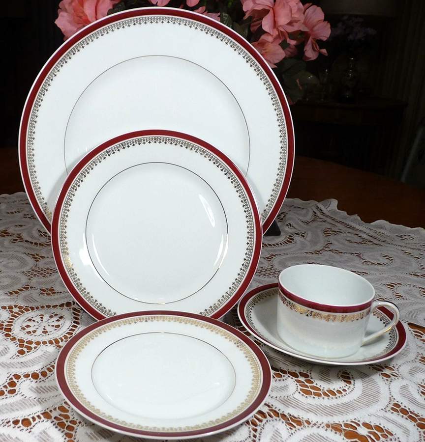 CHF653 Flat Cup & Saucer Set by Charles Field Haviland-1