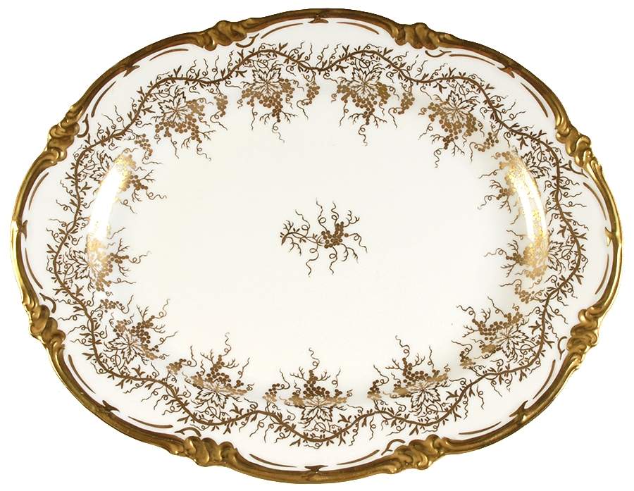 King's Plate 12" Oval Serving Platter by Coalport-1