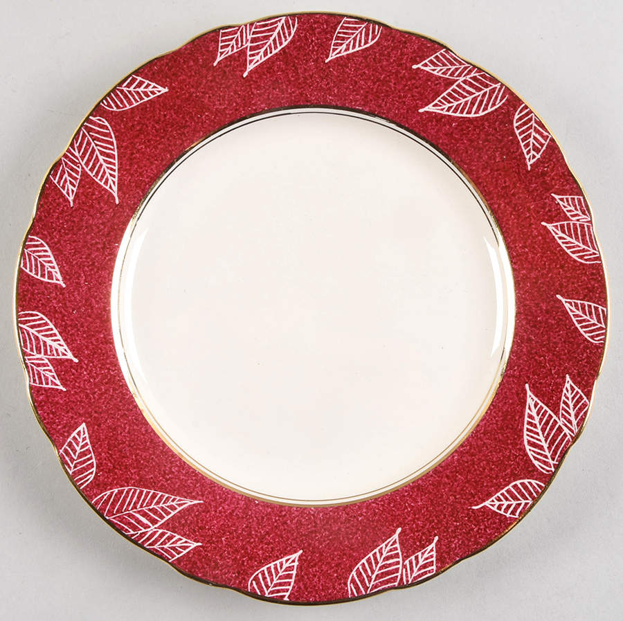 Cardinal (Red) Salad Plate by Coalport-1