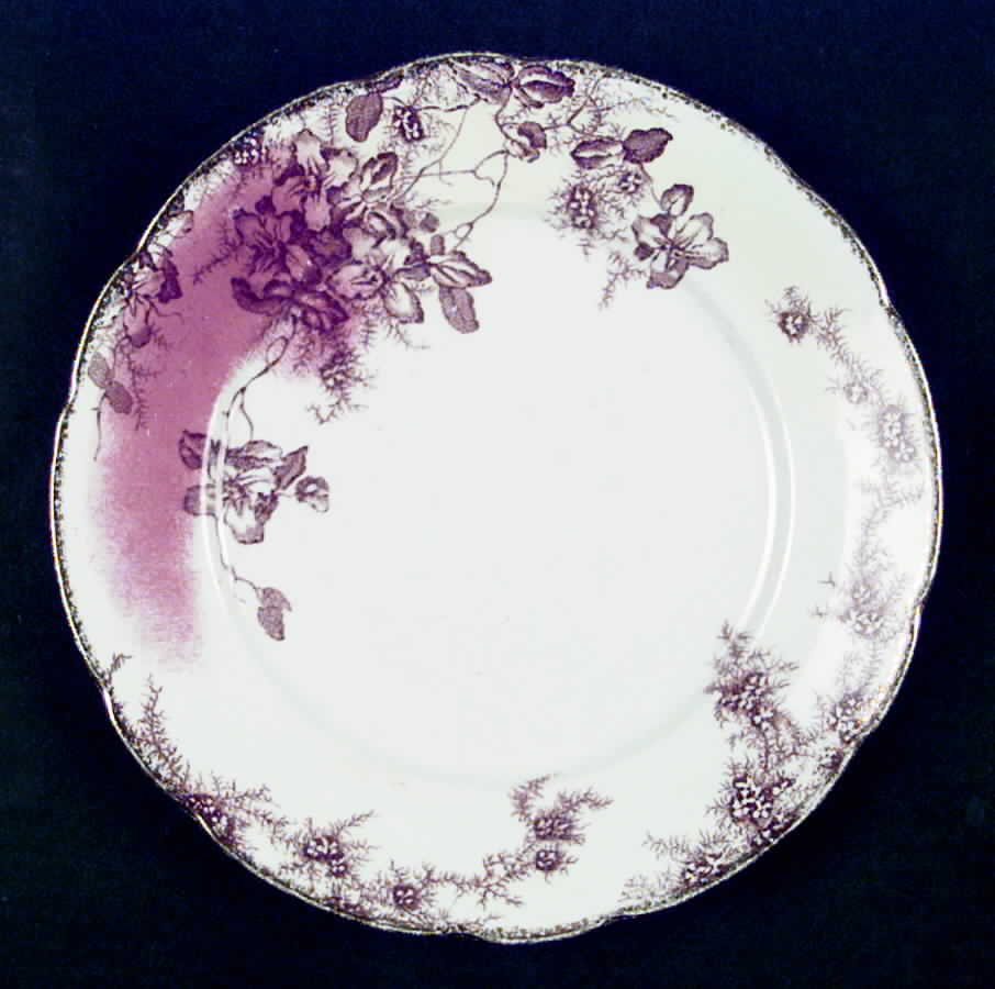Clifford Brown Multicolor Salad Plate by F Winkle-1