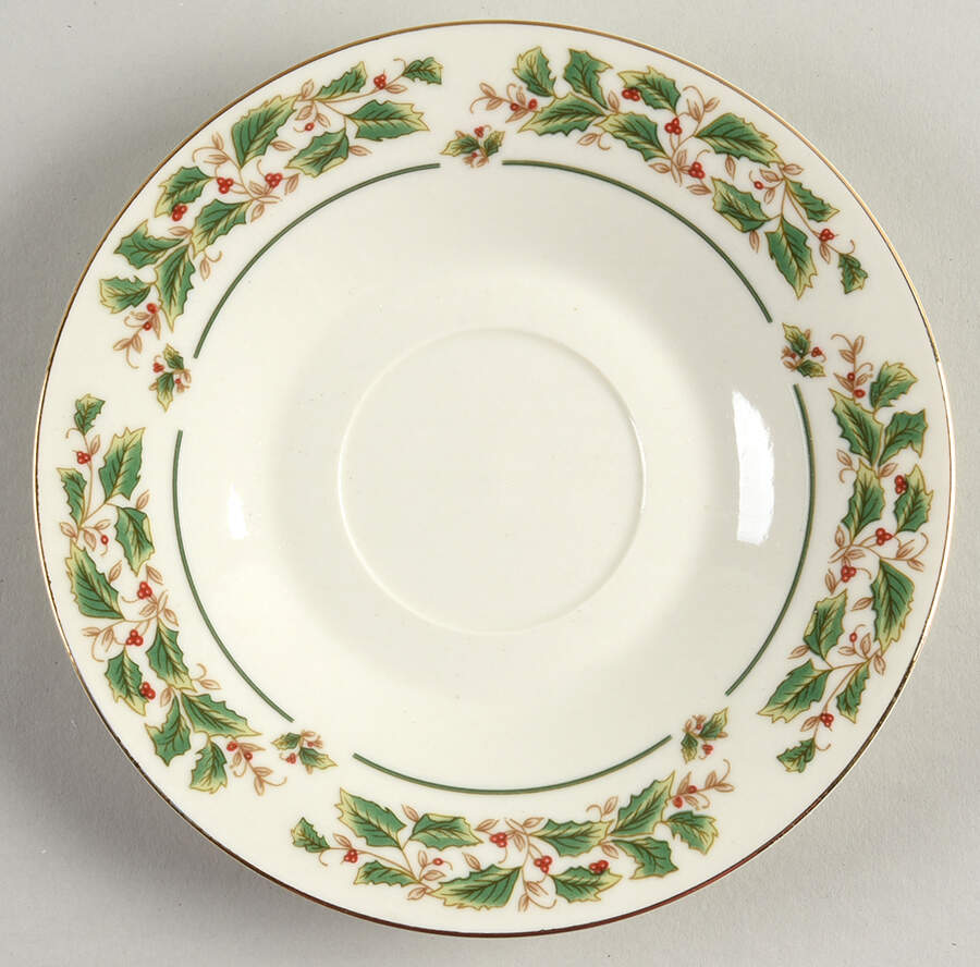 Holly Traditions Saucer by China (Made in China)-1